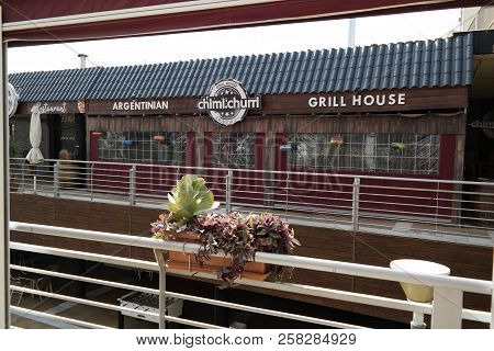 Playa Flamenca, Spain - 14 Sept 2018 : Playa Flamenca Commercial Center, Near Torrevieja,  In Spain