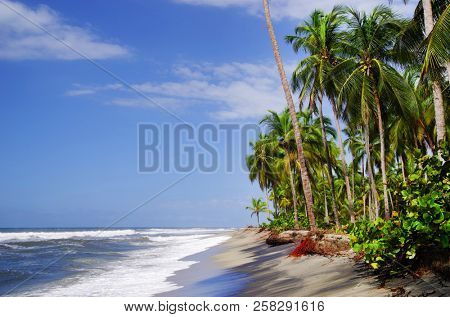Seascape of the Caribbean Coast in Colombia, South America