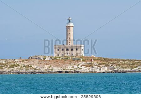 เซนต์ Eufemia ประภาคาร Vieste Puglia อิตาลี