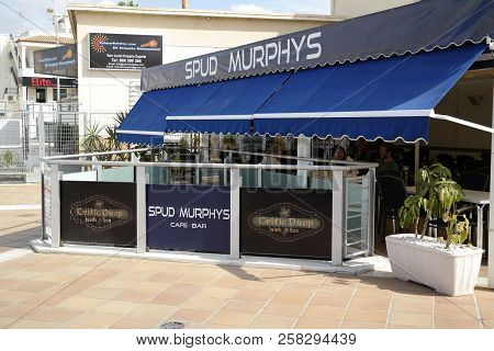 Playa Flamenca, Spain - 14 Sept 2018 : Playa Flamenca Commercial Center, Near Torrevieja,  In Spain
