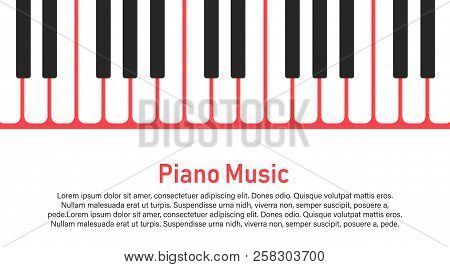 Grunge Black And White Piano Keyboard.piano On A Pink Background   Stock Vector Illustration For Pos
