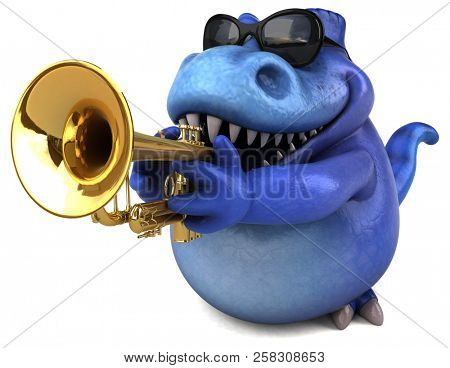 Fun Trex - 3D Illustration