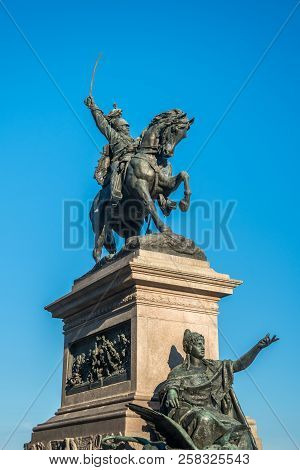 Venice, Italy - 15.08.2018: Monument To Victor Emmanuel Ii In Venice. Father Of The Fatherland