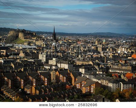 Edinburgh on an autumn day