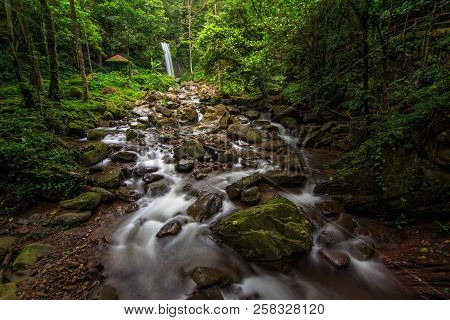 Deep Forest Waterfall Crocker Range Mahua Tambunan, Sabah,malaysia