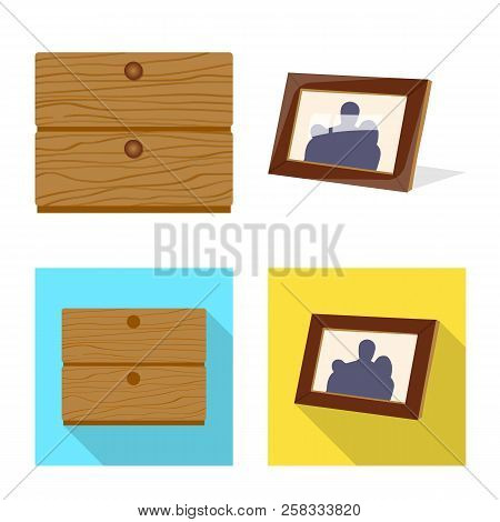 Vector Design Of Dreams And Night Icon. Set Of Dreams And Bedroom Stock Symbol For Web.