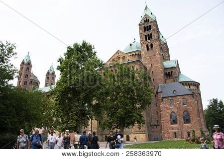 Speyer Cathedral At Speyer Town In Rhineland Palatinate, Germany