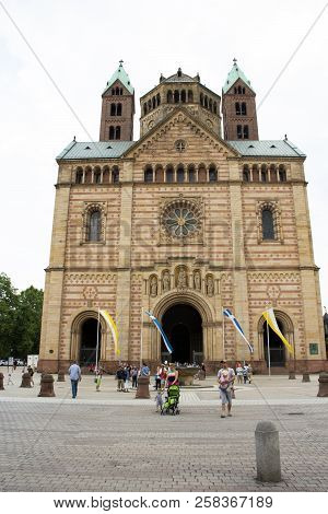 Speyer Cathedral At Speyer Town In Rhineland Palatinate, Germany