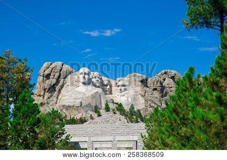 Mount Rushmore Is The Granite Face Located In A Batholith In The Black Hills In Keystone, South Dako