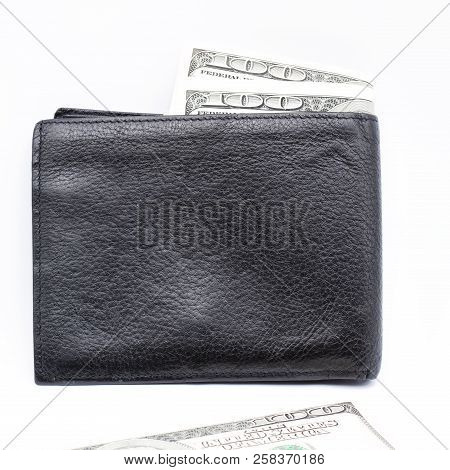 Blurred Waller And Dollar Money Background