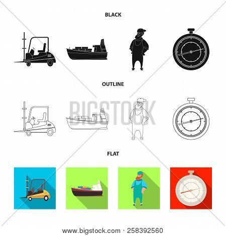 Isolated Object Of Goods And Cargo Icon. Set Of Goods And Warehouse Vector Icon For Stock.