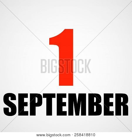 September 1. Back To School. Beginning Of The School Year. Banner. Vector