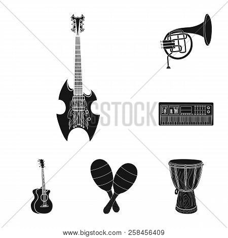 Vector Illustration Of Music And Tune Symbol. Collection Of Music And Tool Vector Icon For Stock.