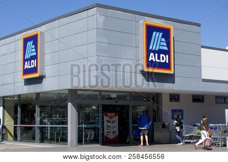 Newcastle, Nsw, Australia - August 15, 2018: Aldi Stores In Australia Have Attained About 10 Percent