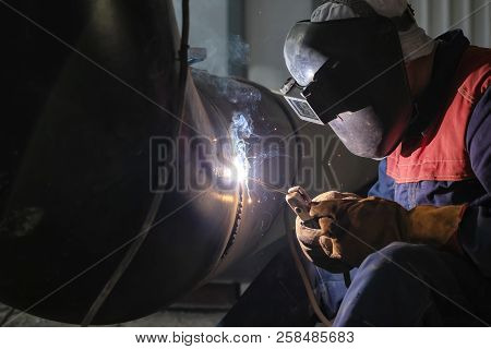 The Welder Is Gaining Increased Cladding Weld