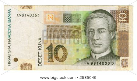 10 Kuna Bill af Kroatien, 2001