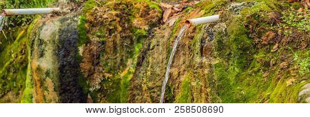 Belulang Hot Springs In Bali, Village Mengesta, Penebel District, Tabanan Regency Banner, Long Forma