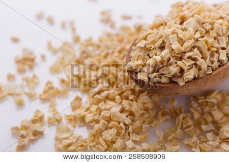 Fragrant Dried Parsnip On A White Acrylic Background