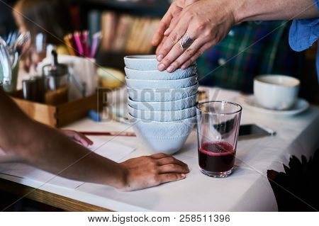 Beautiful Bowls Warm White Cafe Morning Breakfast