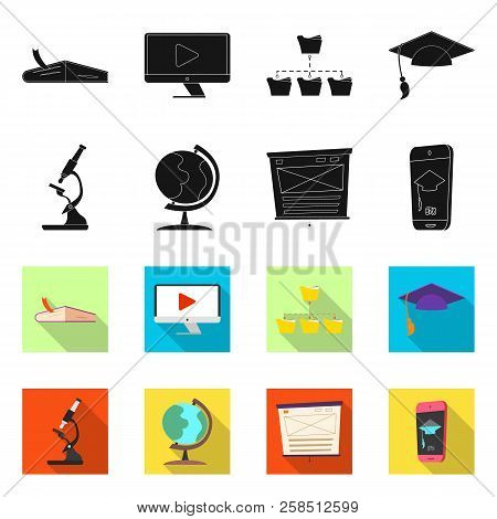 Vector Illustration Of Education And Learning Logo. Set Of Education And School Stock Symbol For Web