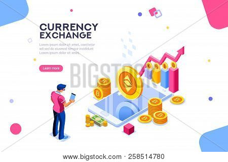 Ethereum Cryptography Or Transaction Code. Block Chain Infographic, Trade Page For Exchange Cryptocu