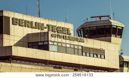 Berlin, Germany - July 7, 2018: Berlin, Germany - July 7, 2018: Airport Berlin Tegel. Berlin Tegel 