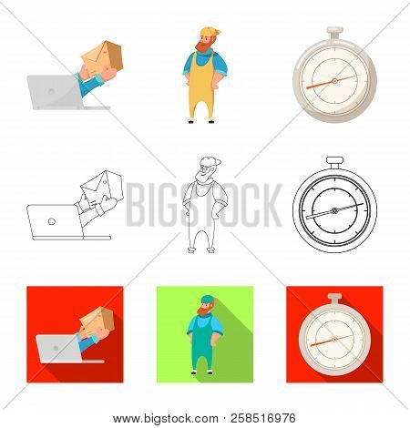 Isolated Object Of Goods And Cargo Icon. Collection Of Goods And Warehouse Stock Vector Illustration
