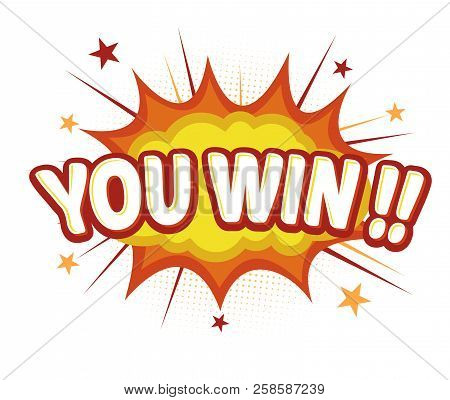 Vector Stock Of Comic Explosion, Bang And Boom, With You Win Text