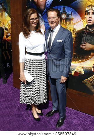 Desiree Gruber and Kyle MacLachlan at the Los Angeles premiere of 'The House With A Clock In Its Walls' held at the TCL Chinese Theatre IMAX in Hollywood, USA on September 16, 2018.