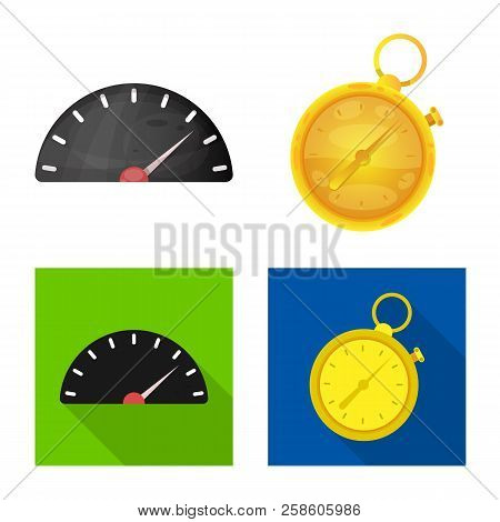 Isolated Object Of Car And Rally Sign. Collection Of Car And Race Vector Icon For Stock.