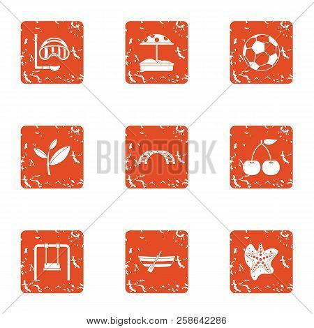 Ulysses Icons Set. Grunge Set Of 9 Ulysses Icons For Web Isolated On White Background
