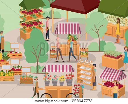 People With Plants Vivarium Scene Icons Vector Illustration Design