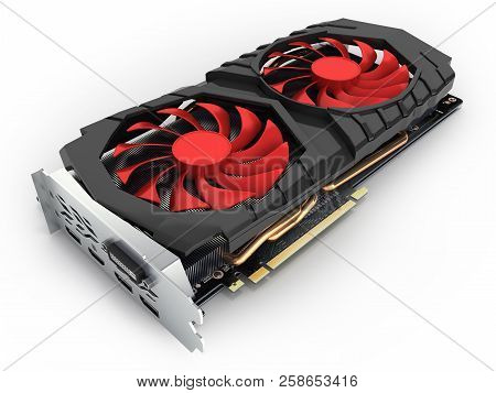 Video Graphic Card Gpu Isolated On White Background 3d Render