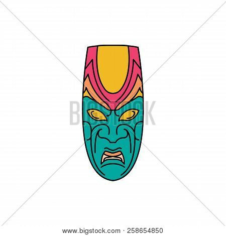 Mask Icon. Cartoon Mask Vector Icon For Web Design Isolated On White Background