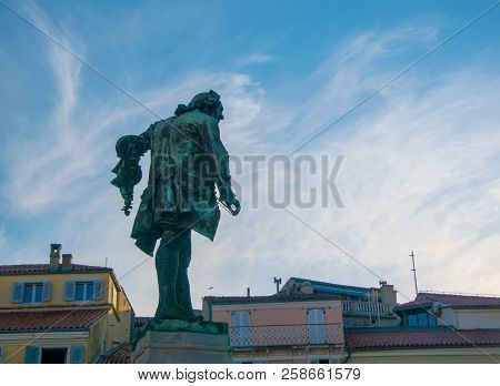 Giuseppe Tartini Statue In Tartini Square, Piran, Slovenia