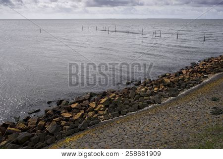 The Afsluitdijk Dam, Masterwork Of Dutch Engineers  Was Built Constructed Between 1927 And 1932