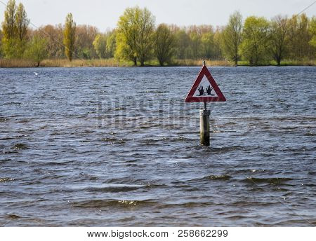 Details Of The Valkenburg Beach On The Sunny Day