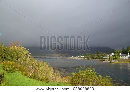 Beautiful Landscape Of Kyle Of Lochalsh In Scotland