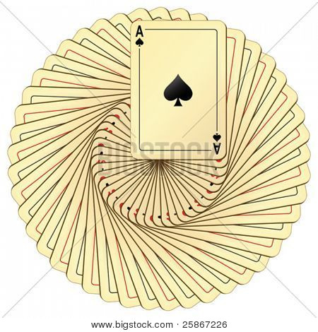 ภาพเวกเตอร์ของสำรับไพ่