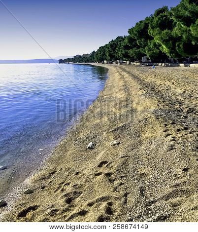 Adriatic Sea, Beach And Forest - Podgora, Makarska Riviera, Dalmatia, Croatia