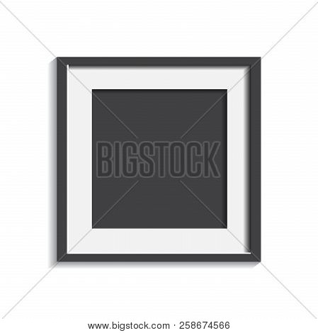 Realistic Photo Frame Isolated On White Background. Pictures Fra