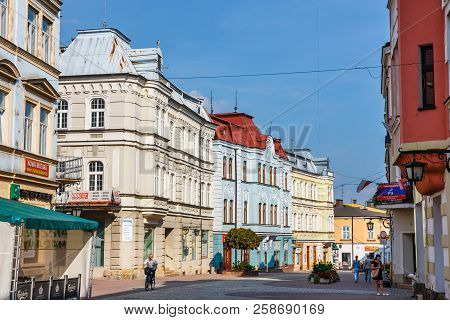 Tarnow, Poland, August 19, 2018: Renaissance Town Hall On Market Square In Tarnow.