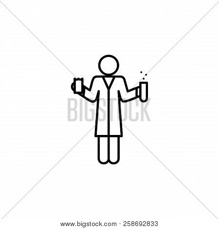Chemistry Teacher Icon. Education Symbol Sign Pictogram