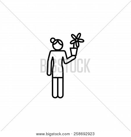 Biology Teacher Icon. Education Symbol Sign Pictogram