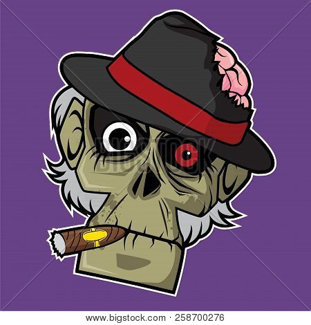 Zombie Head Vector Illustration - Zombie Mafia