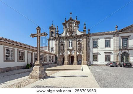 Guimaraes, Portugal - July 28, 2017: Santo Antonio dos Capuchos Convent. Unesco World Heritage Site.