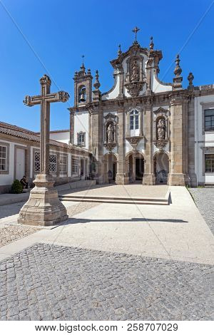 Guimaraes, Portugal - July 28, 2017: Santo Antonio dos Capuchos Convent. Unesco World Heritage Site.