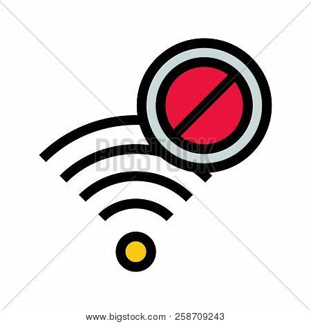 Wifi Block Elements For Mobile Concept And Web Apps.