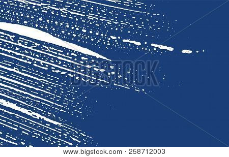 Grunge Texture. Distress Indigo Rough Trace. Extra Background. Noise Dirty Grunge Texture. Beauteous