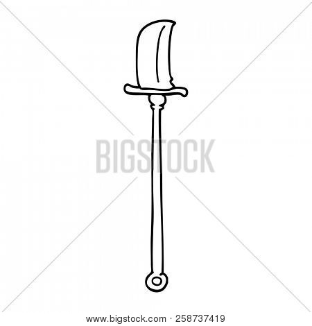 line drawing cartoon bronze halberd